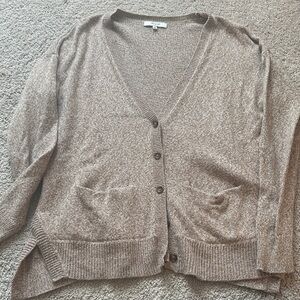 Madewell Women's Tan Button-Up Cardigan